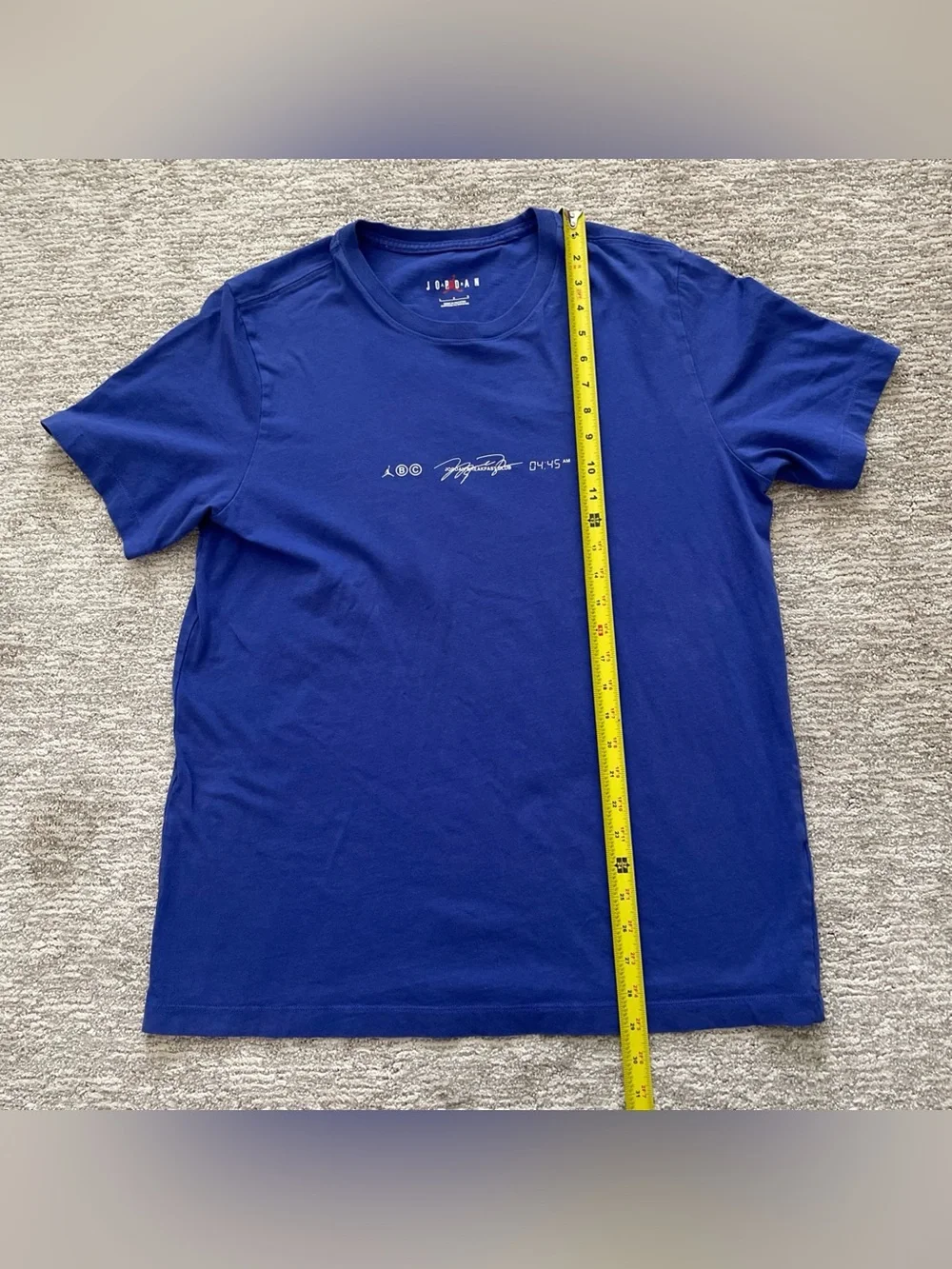 Air Jordan Breakfast Club T-Shirt Men’s Size Large Double Sided Blue Graphic